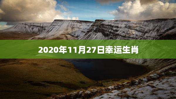 2020年11月27日幸运生肖