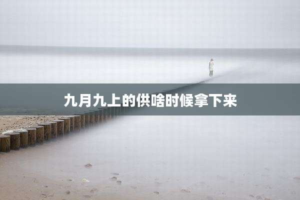 九月九上的供啥时候拿下来