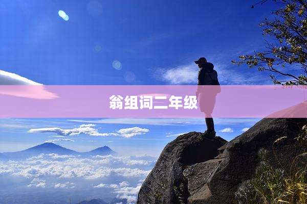 翁组词二年级