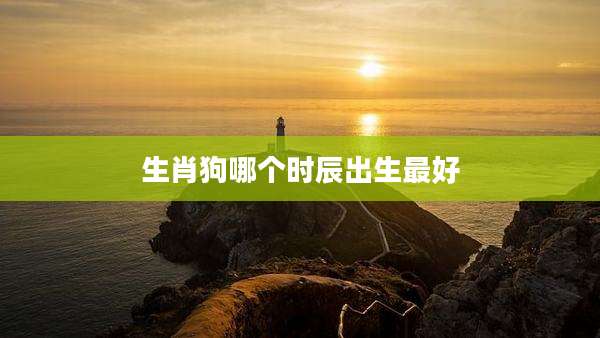 生肖狗哪个时辰出生最好