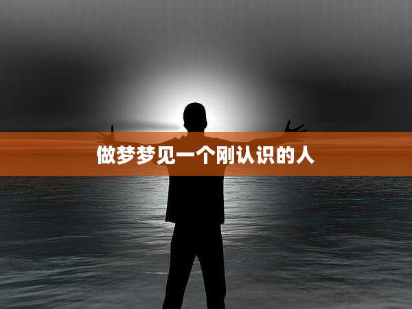 做梦梦见一个刚认识的人