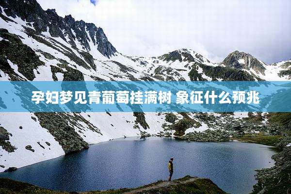 孕妇梦见青葡萄挂满树 象征什么预兆