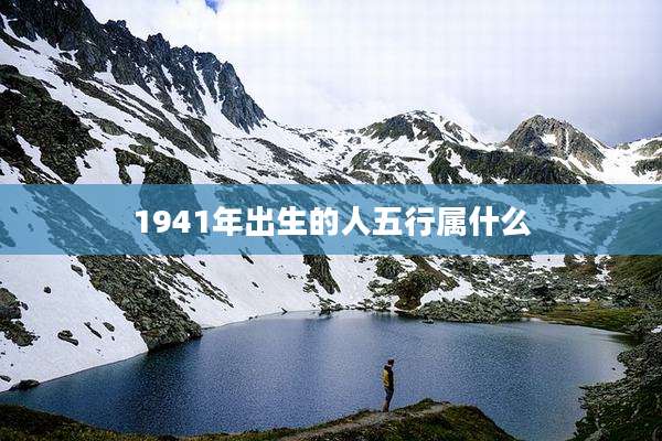 1941年出生的人五行属什么