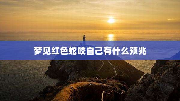 梦见红色蛇咬自己有什么预兆