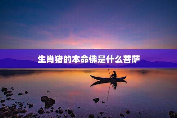 生肖猪的本命佛是什么菩萨