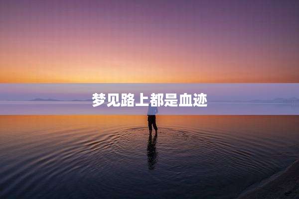 梦见路上都是血迹