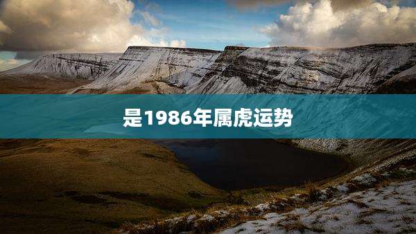 是1986年属虎运势