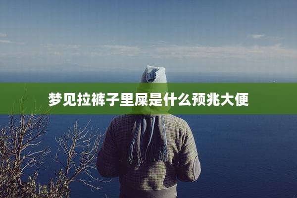梦见拉裤子里屎是什么预兆大便