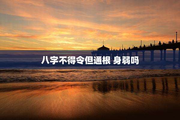 八字不得令但通根 身弱吗