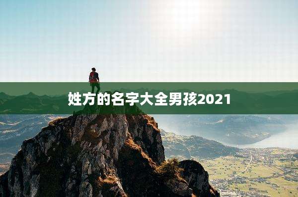 姓方的名字大全男孩2021