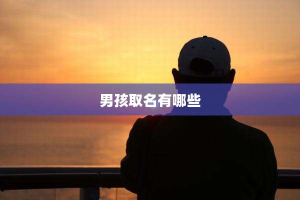 男孩取名有哪些
