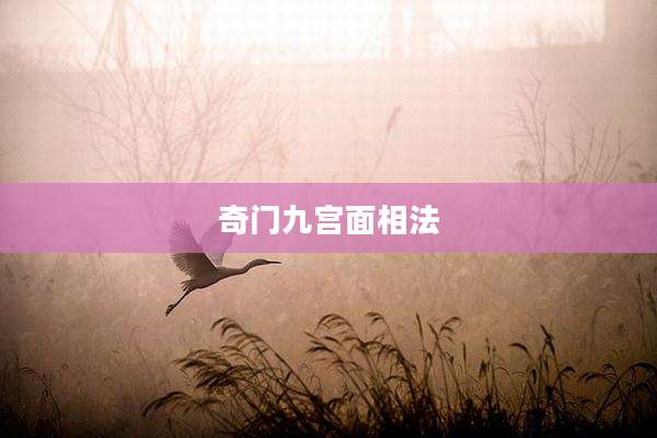 奇门九宫面相法