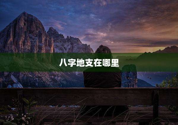 八字地支在哪里