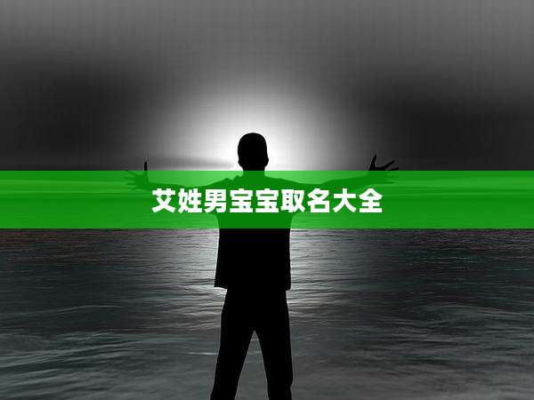 艾姓男宝宝取名大全