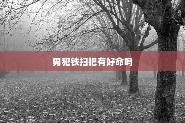 男犯铁扫把有好命吗