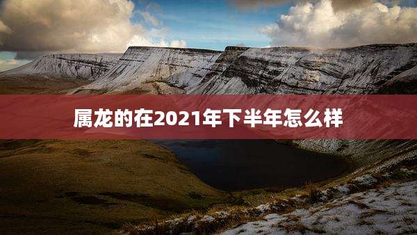 属龙的在2021年下半年怎么样