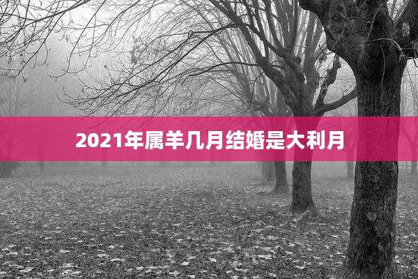 2021年属羊几月结婚是大利月