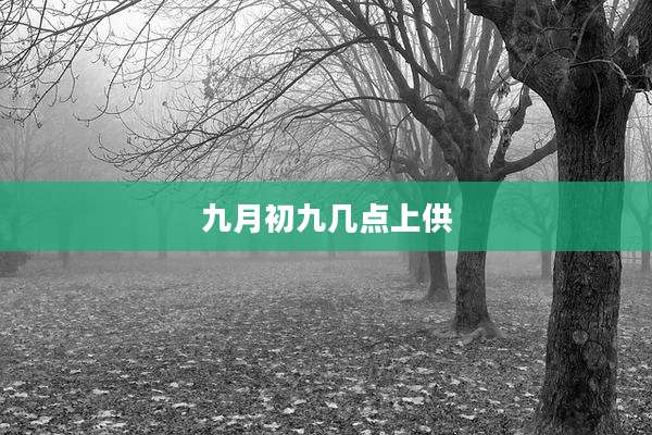 九月初九几点上供