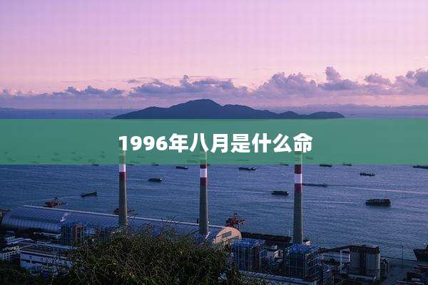 1996年八月是什么命