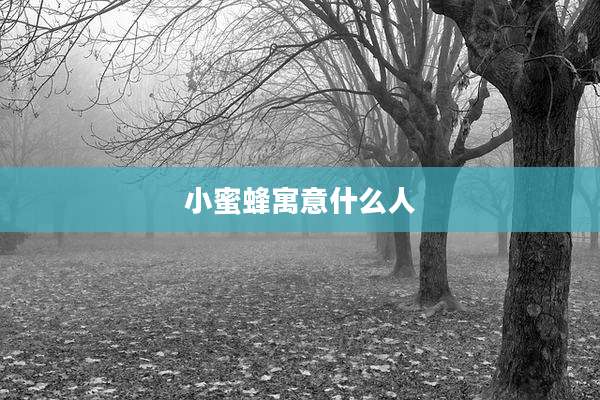 小蜜蜂寓意什么人