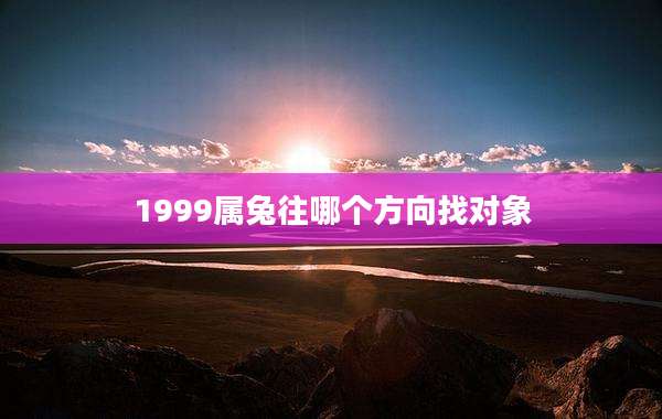 1999属兔往哪个方向找对象