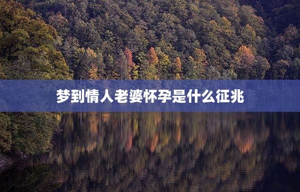 梦到情人老婆怀孕是什么征兆