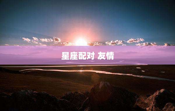 星座配对 友情