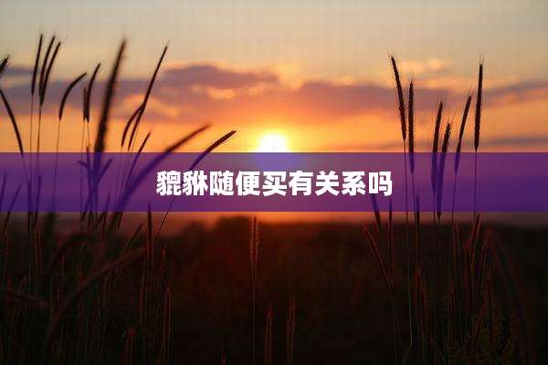 貔貅随便买有关系吗