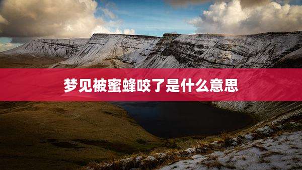 梦见被蜜蜂咬了是什么意思