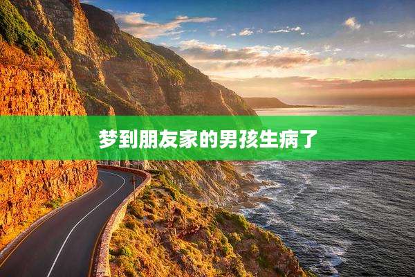 梦到朋友家的男孩生病了