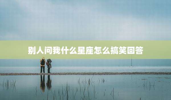 别人问我什么星座怎么搞笑回答