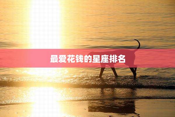 最爱花钱的星座排名