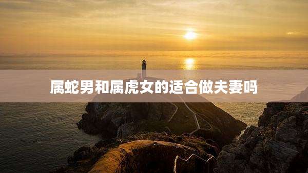 属蛇男和属虎女的适合做夫妻吗