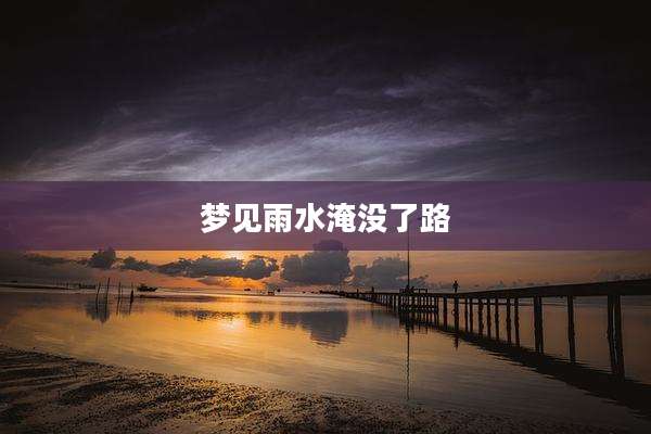 梦见雨水淹没了路