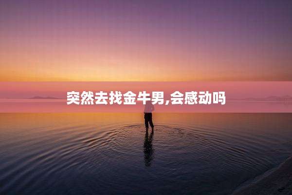 突然去找金牛男,会感动吗