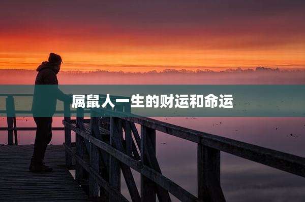 属鼠人一生的财运和命运