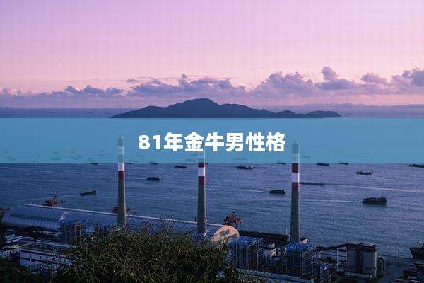 81年金牛男性格