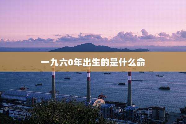 一九六0年出生的是什么命