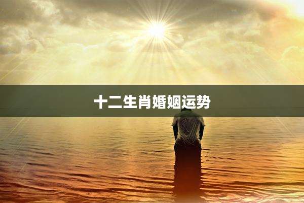 十二生肖婚姻运势
