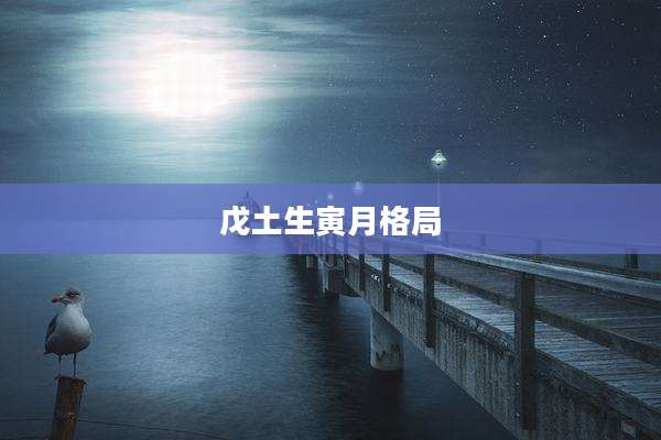 戊土生寅月格局