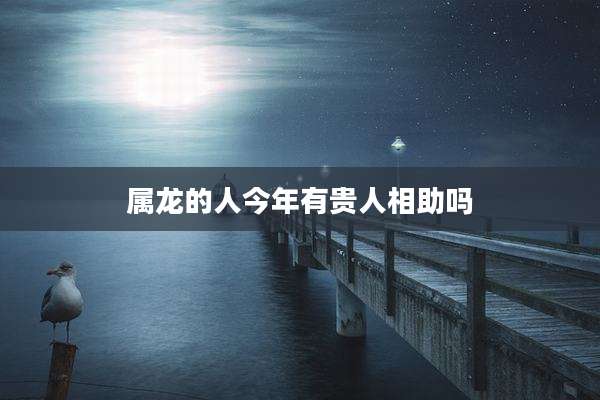 属龙的人今年有贵人相助吗