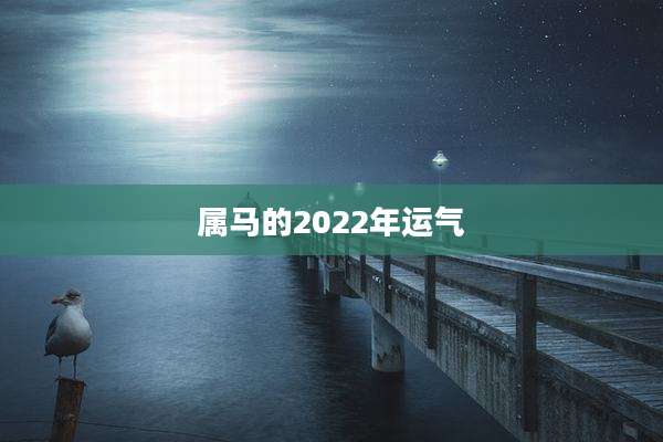 属马的2022年运气