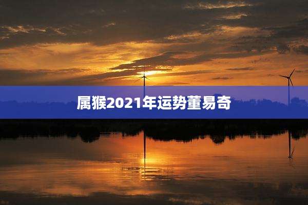 属猴2021年运势董易奇
