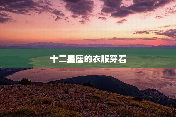 十二星座的衣服穿着