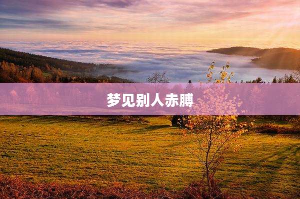 梦见别人赤膊