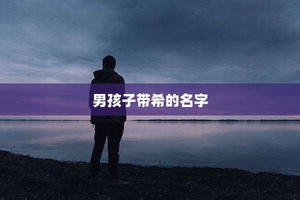 男孩子带希的名字