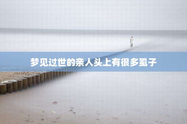 梦见过世的亲人头上有很多虱子