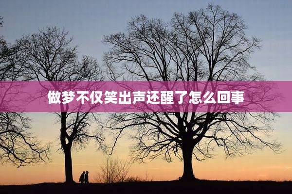 做梦不仅笑出声还醒了怎么回事