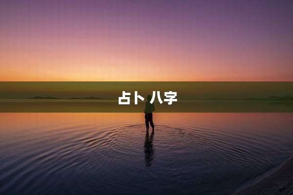 占卜 八字