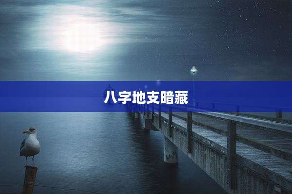 八字地支暗藏